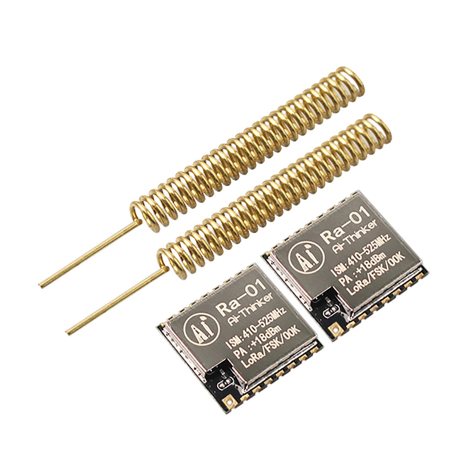 ICQUANZX Ra-01 SX1278 LoRa Spread Spectrum Wireless Module 433MHz Wireless Serial Port SPI Interface（Pack of 2）