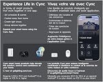 GE Cync Full Colour Direct Connect Smart Bulb A19, 60W Replacement, Bluetooth/Matter/WiFi Enabled, Works with Alexa, Google Assistant Without Hub, Pack of 4