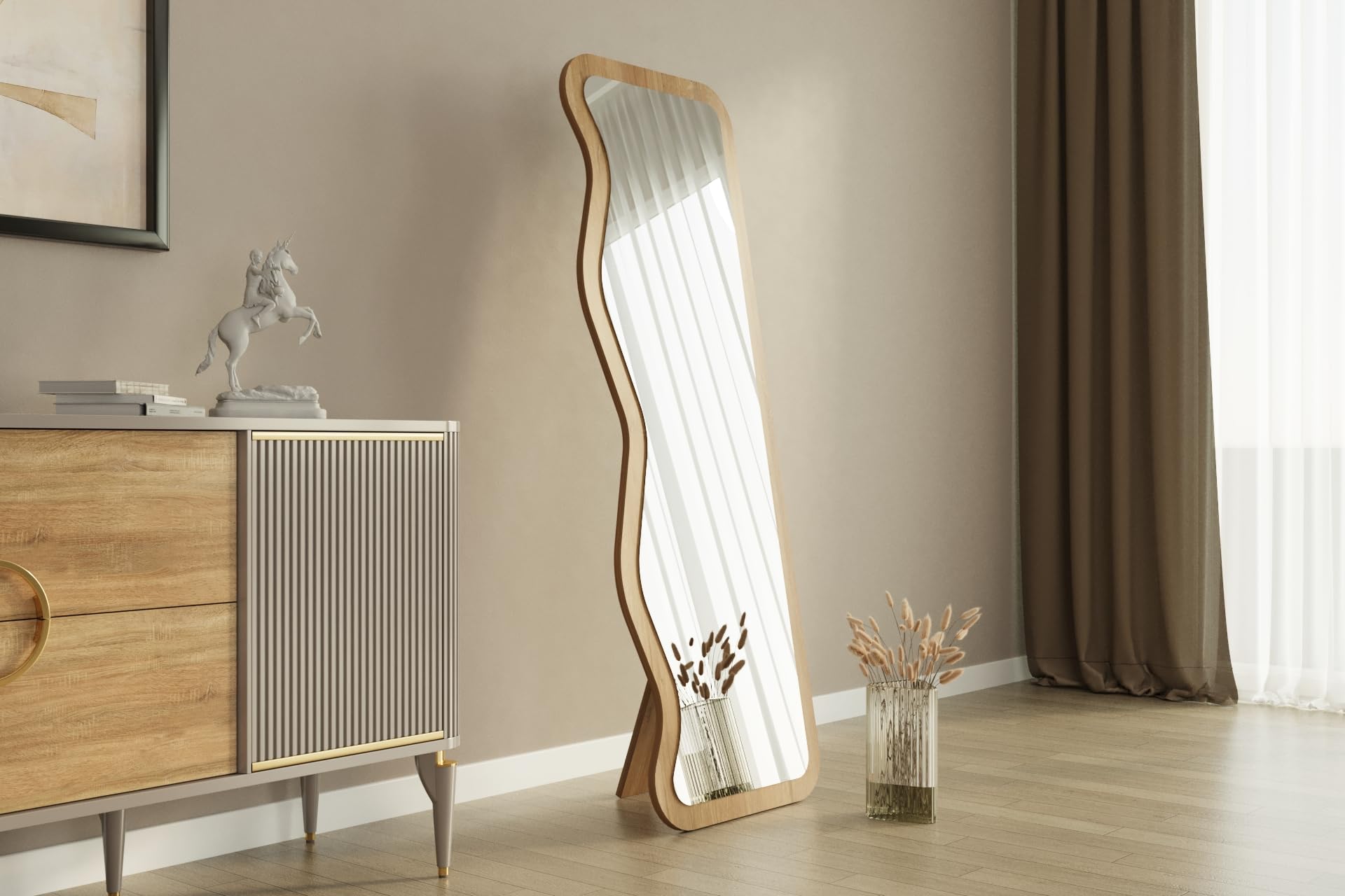 Tulup Standspiege 36x156 Cm Garderobenspiegel Für Produktbild-Vorschau 2