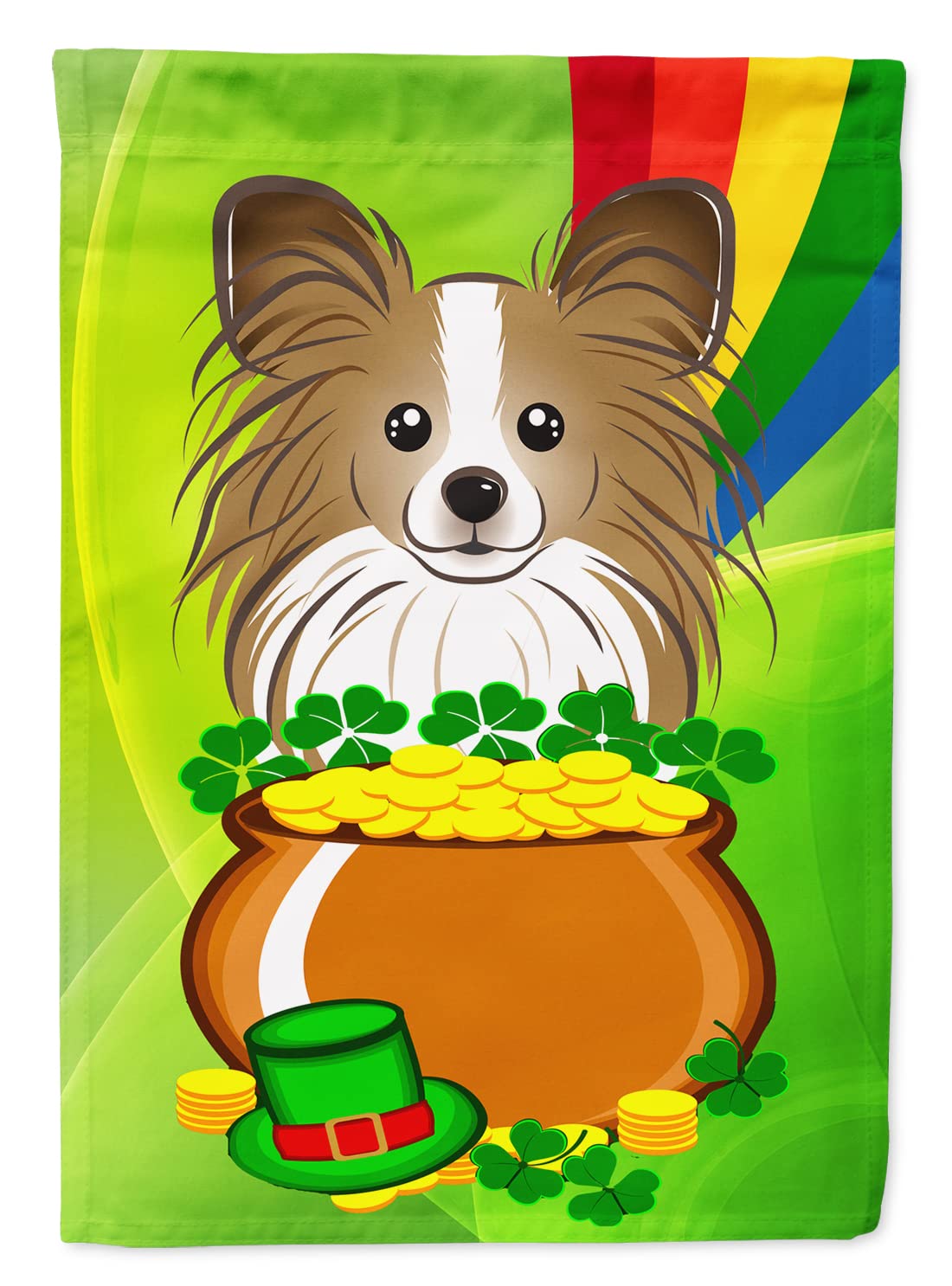 Papillon St. Patrick's Day Flag drapeau résistant décoloration pour jardin terne en hiver