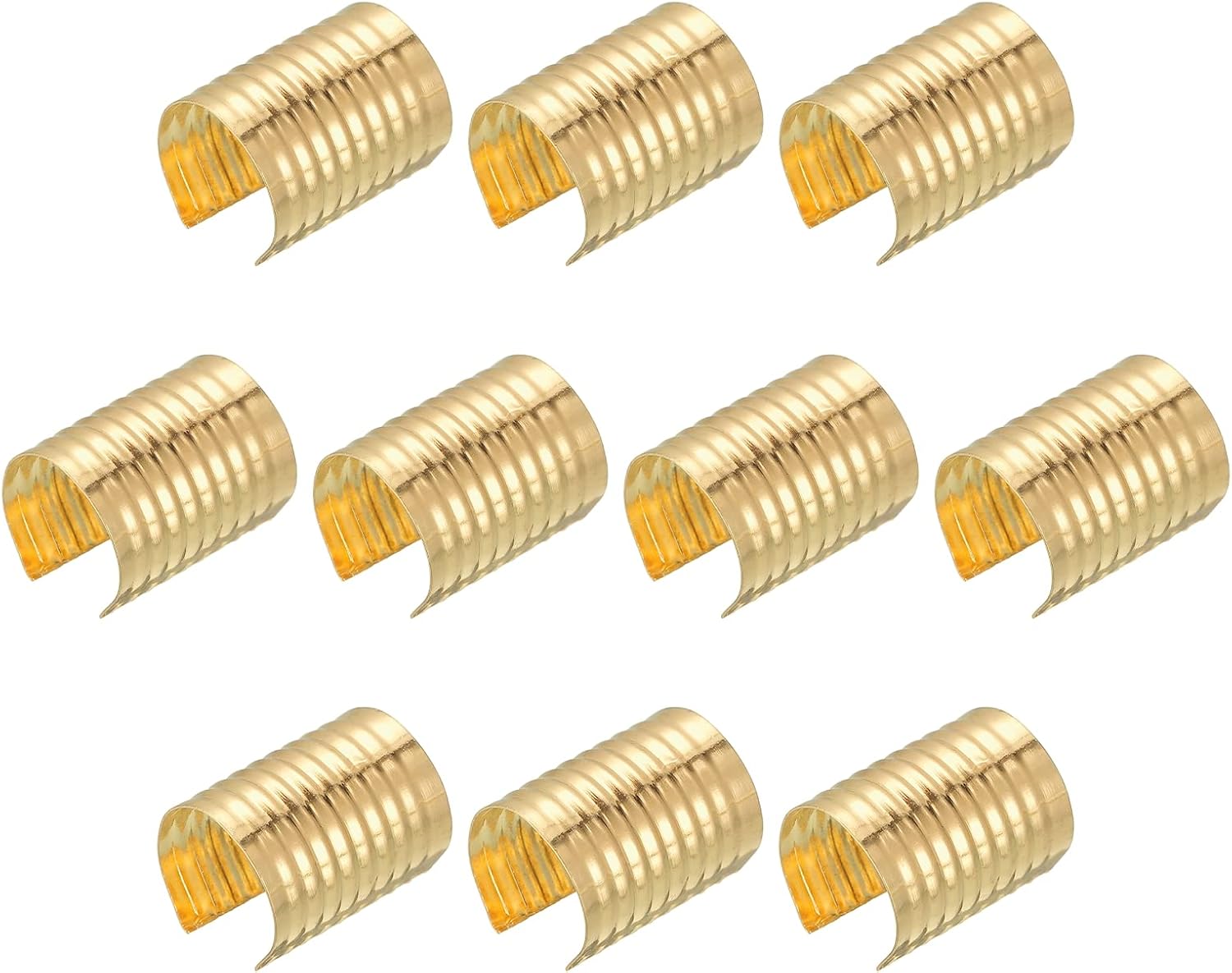 Amazon.com: uxcell 160Pcs Leather Rope Clips, 12x16mm Foldable ...