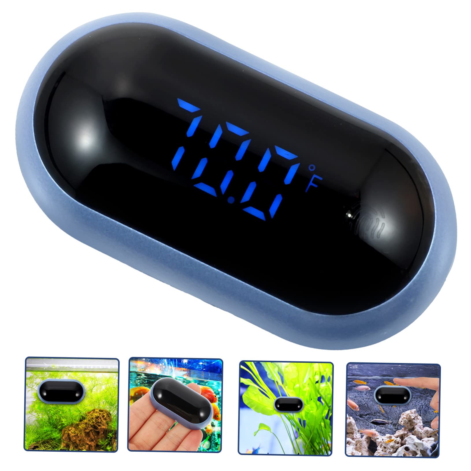 Didiseaon 4pcs Water Temperature Thermometer for Fish Tank Mini Digital Thermometer Aquarium Accessories