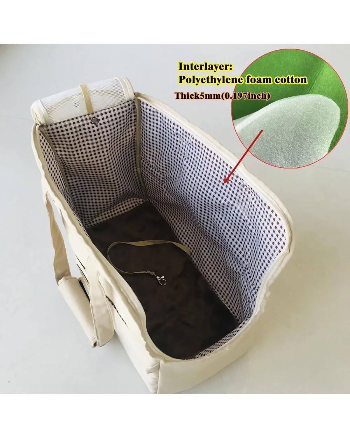 Hundesitze für Autos, Hundeautositz-Haustierträger for Katzen Hund Polyethylenschaum Baumwolle Zwischenschicht Hundeträger Katzenträger Auto(Blue)
