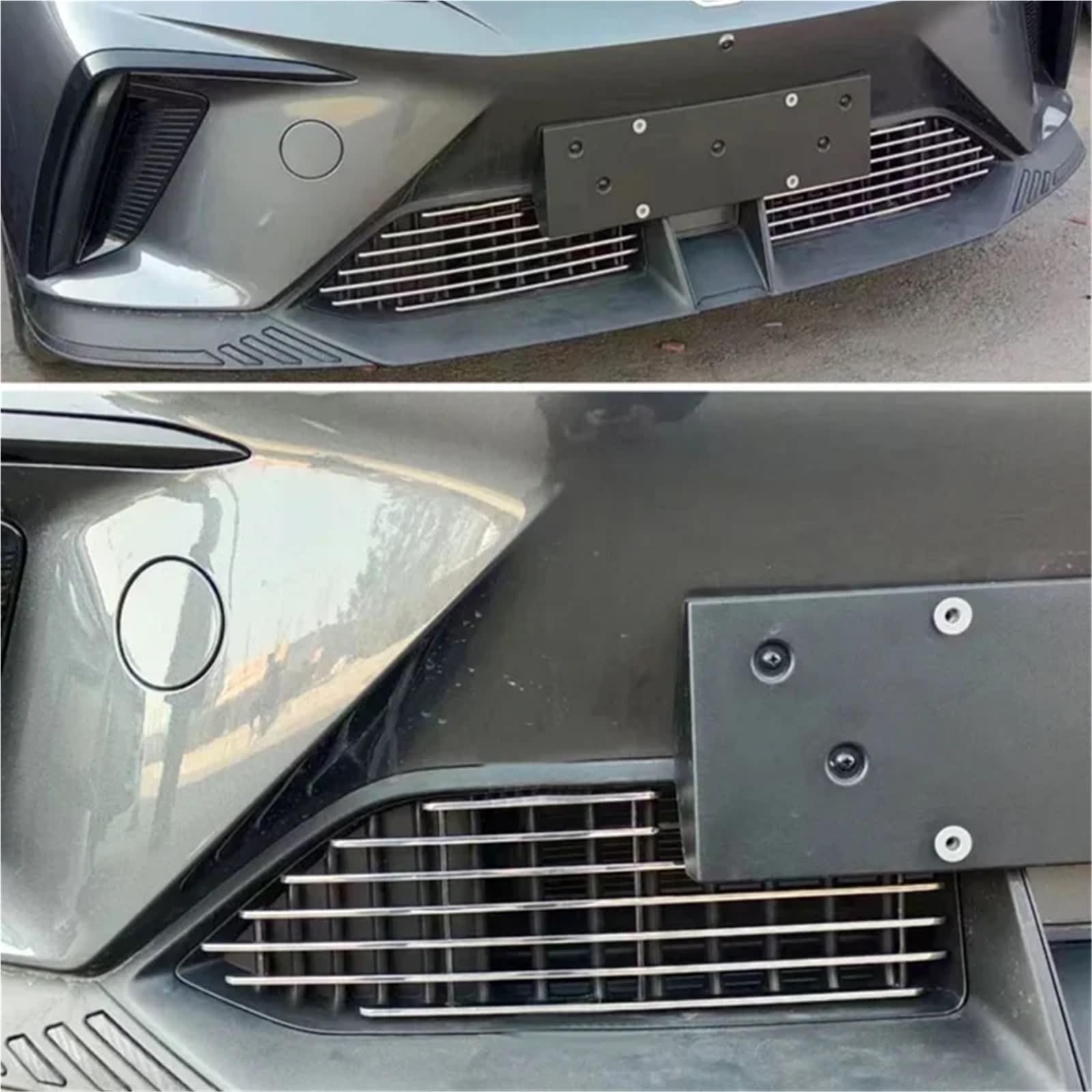 Przedni zderzak dolny samochodu siatka metalowa przeciw owadom pasuje do MG4 EV pyłoszczelna wewnętrzna kratka wentylacyjna wyścigowa osłona ze stopu osłona chłodnicy(Grills cover)