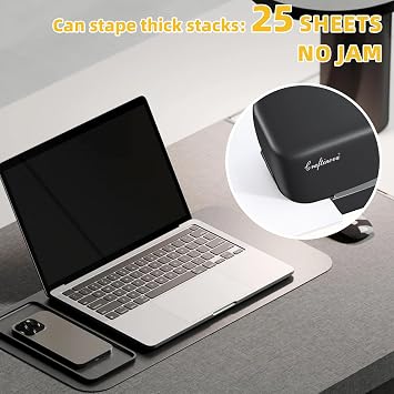 Electric Stapler, 25 Sheet, Include 2000 Staples and 1 Remover, Jam Free, Professional and Home Office Stapler,Battery not Included,AC or Battery Powered.