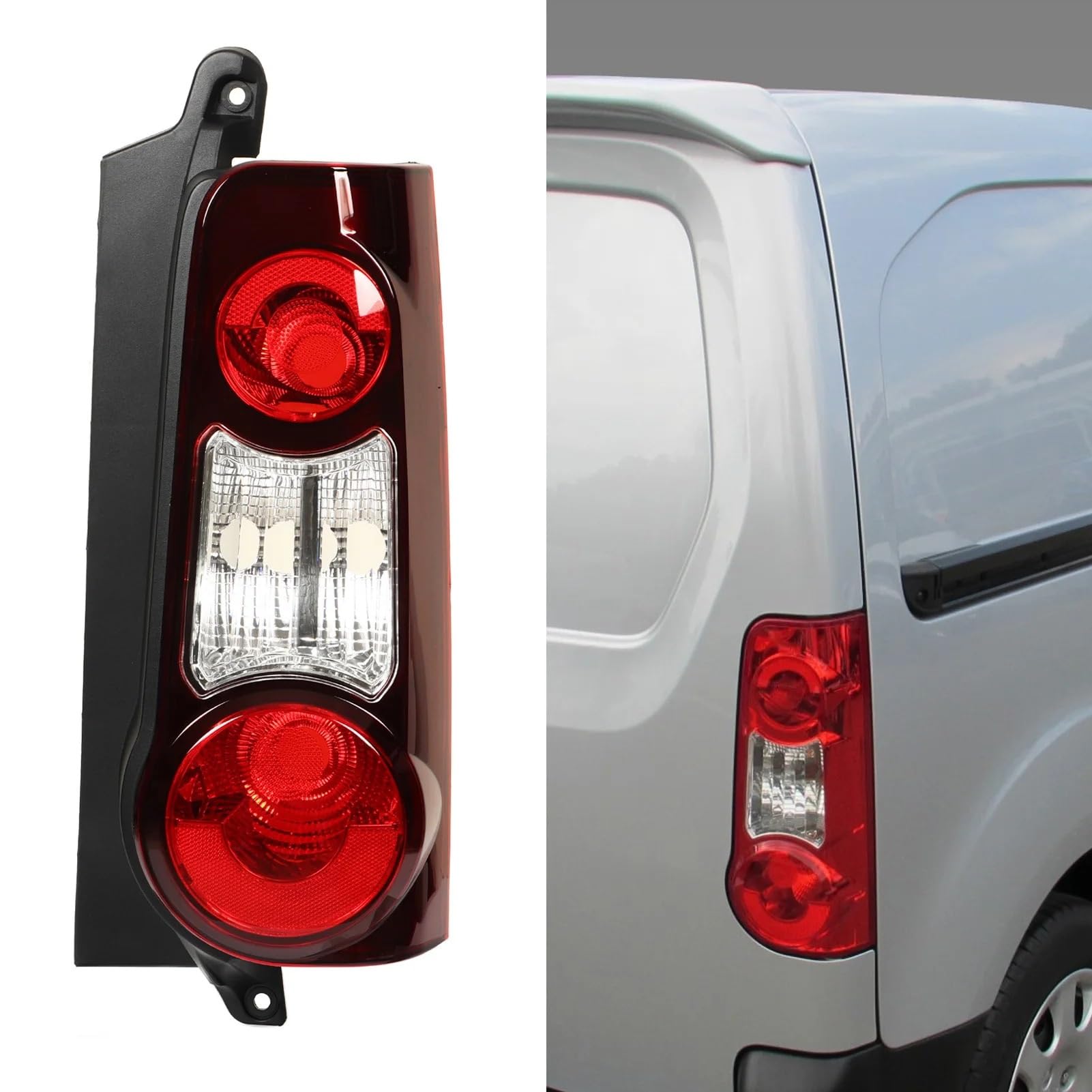 Lampada Fanale Posteriore Fanale posteriore destro per auto 9677205480 Lampada freno posteriore senza sostituzione Blub per Citroen per Berlingo Mk2 Van 2012-2019