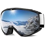 findway OTG Ski Goggles - Over Glasses Snow Snowboard Goggles for Men Women Adult & Youth - Anti-Fog 100% UV Protection
