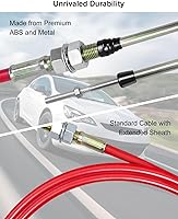 Vista 4 de 80833 - Cable de cambio para palanca de cambios B&M con extremo de ojal, cable de cambio de transmisión automática de 5 pies de largo AF72-1002