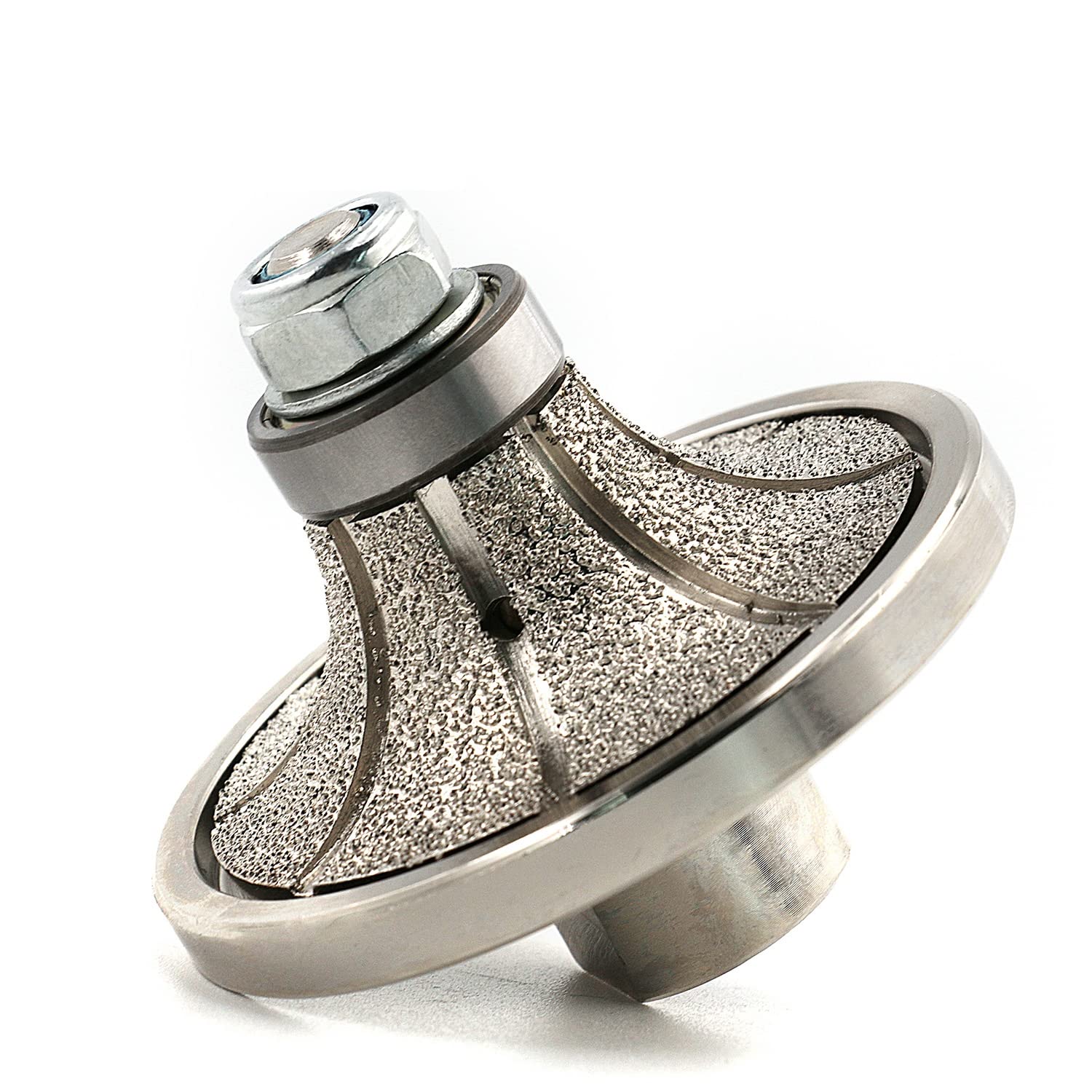 Z-LION B20 3/4" Diamond Hand Profile Wheel Router Bit Half Profiler Wheel for Granite Concrete Marble Edge with 5/8"-11 Thread