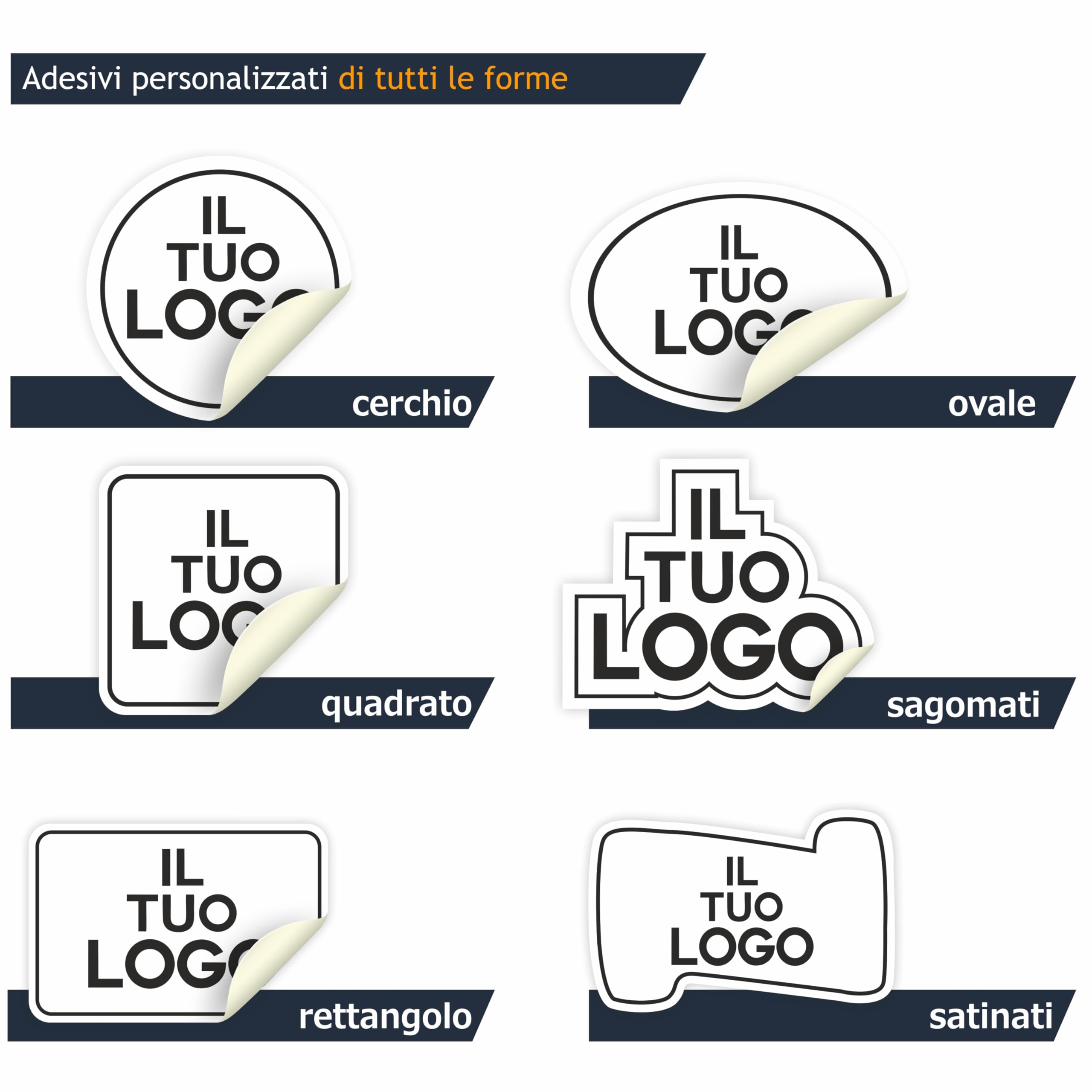 Adesivi Argento Personalizzati Online - Foto 3