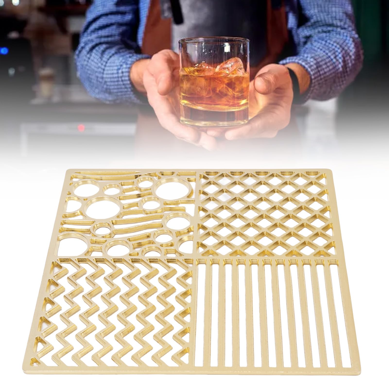 Focket Bandeja para Cubitos de Hielo, Material de Cobre, Sello de Hielo