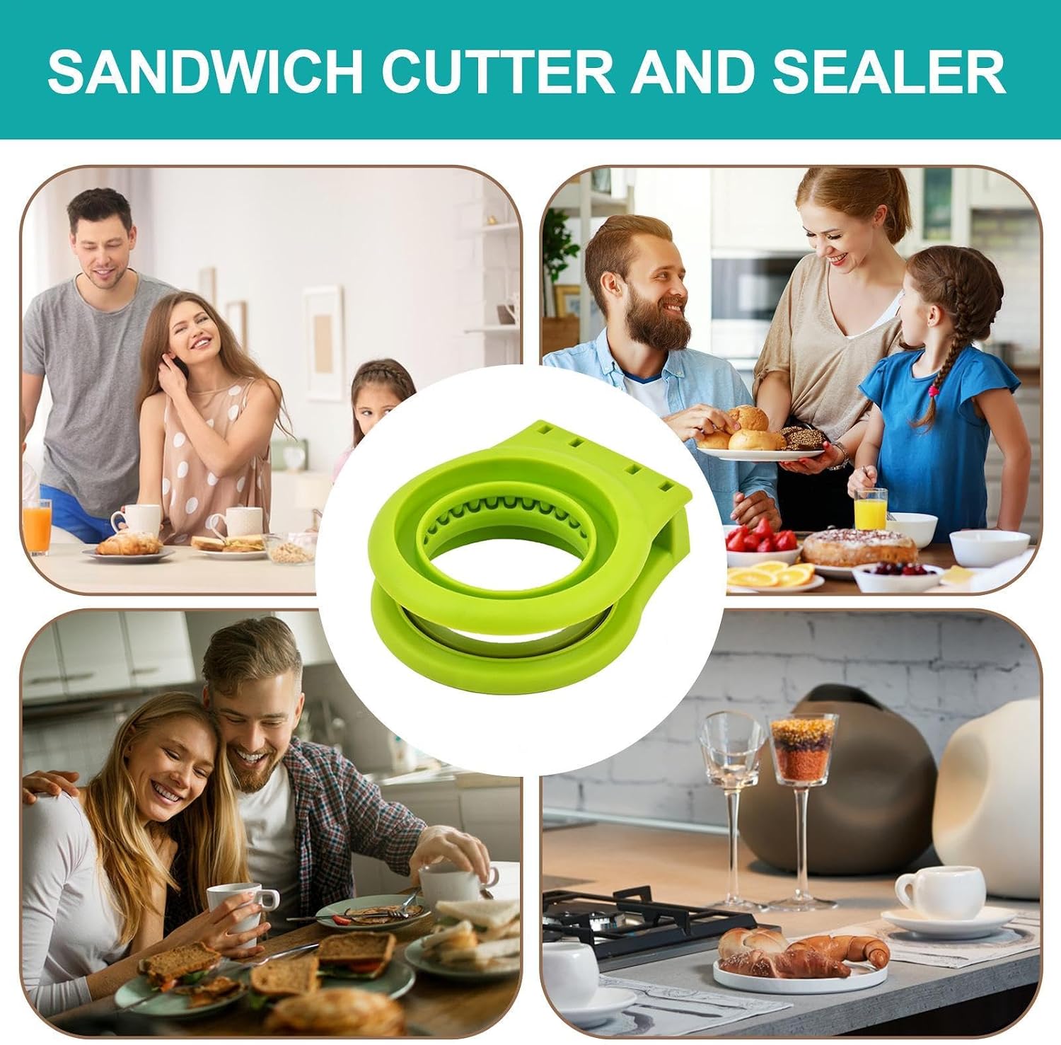 Bread Cutter Mold Stainless Steel Pocket Size Pancake Maker Portable