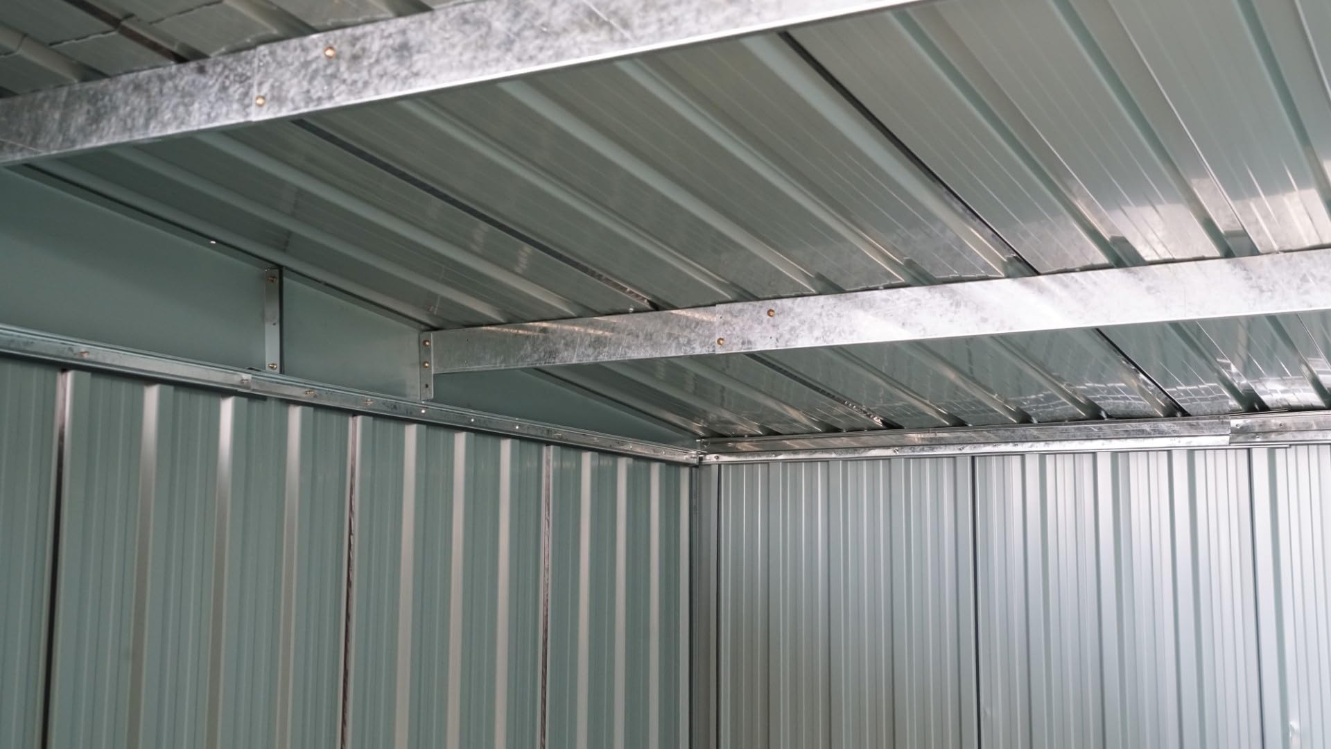 ALEOS. Metall Gartenhaus Geräteschuppen 5,6m² 239 cm x236 cm x202cm (BxTxH)