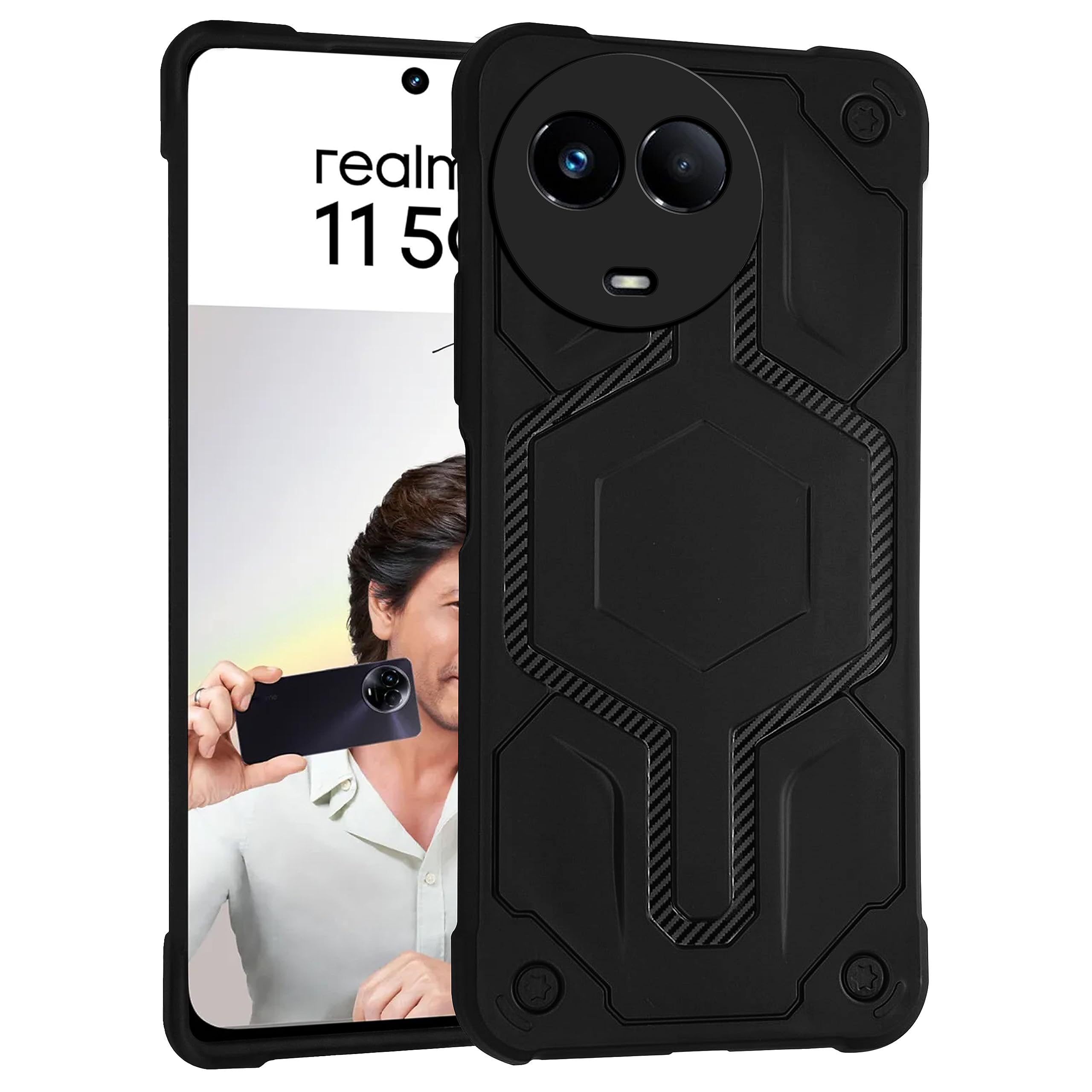 Amazon Brand - Solimo Back Case Cover for Realme Narzo 60X 5G (Silicone_Black) (B0CJJD51M5) Amazon Price History, Amazon Price Tracker