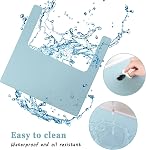 Chaise haute Placemat, Chaise haute durable Placemat silicone, propre et hygiénique, adapté pour IKEA Antilop Highchai, pour les tout-petits et les bébés (bleu clair) IKEA Antilop Highchai, pour les enfants et les bébés