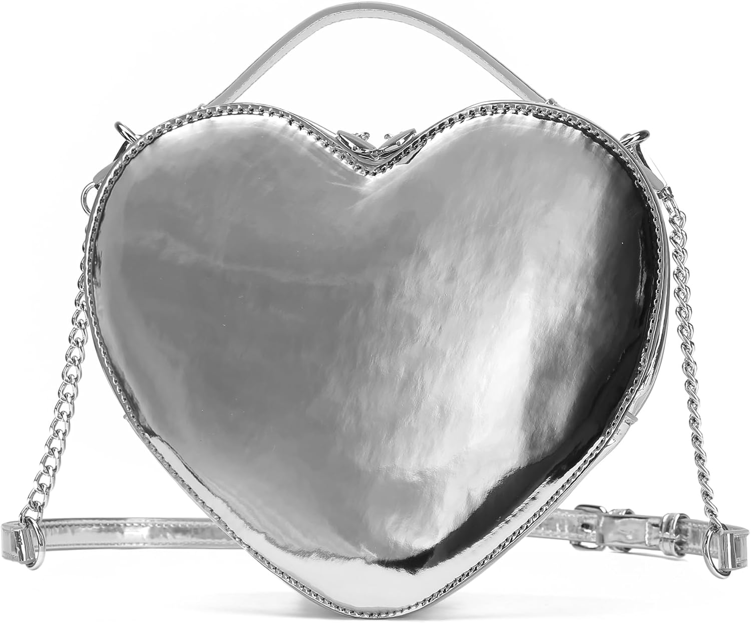 lola mae Heart Shape Crossbody Purse for Women – Cute Valentine’s Gift Handbag, Zip-Around Shoulder Bag for Teens - Image 7