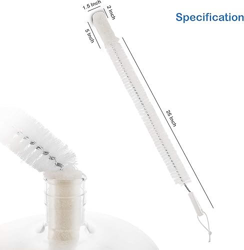 Miniatura 2 de FryOilSaver Co, B217c Cepillo de lavado Carboy de cinco galones, kit de limpieza para preparar cerveza en casa, herramientas de limpieza para