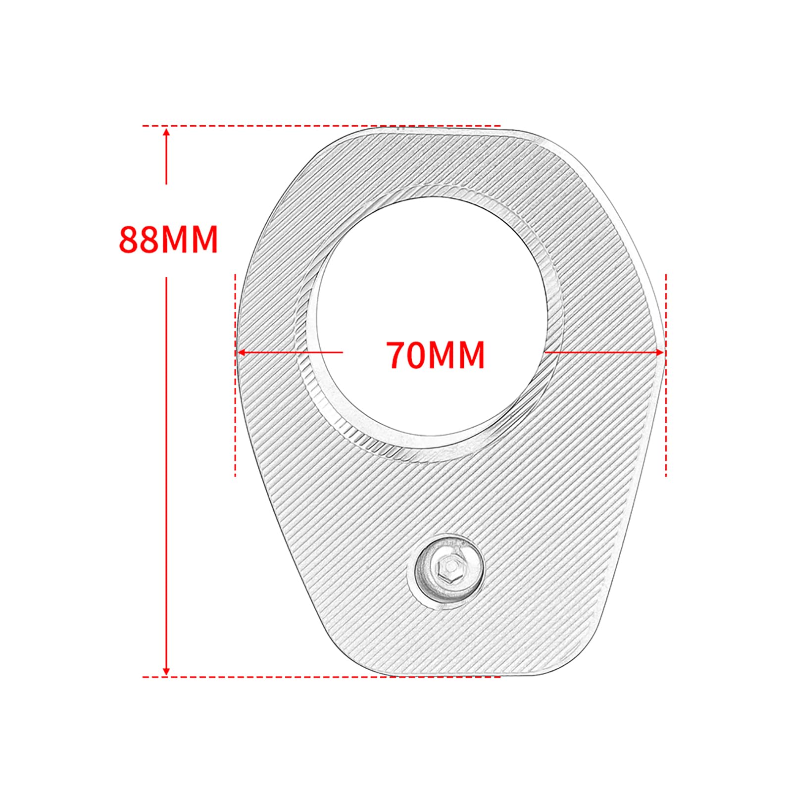 Estremità Coperchio Punta di Scarico in Alluminio Coperchio Decorativo Accessori Moto per Yamaha XMAX 300 XMAX250 2017 2018 2019 2020 2021 2022 2023