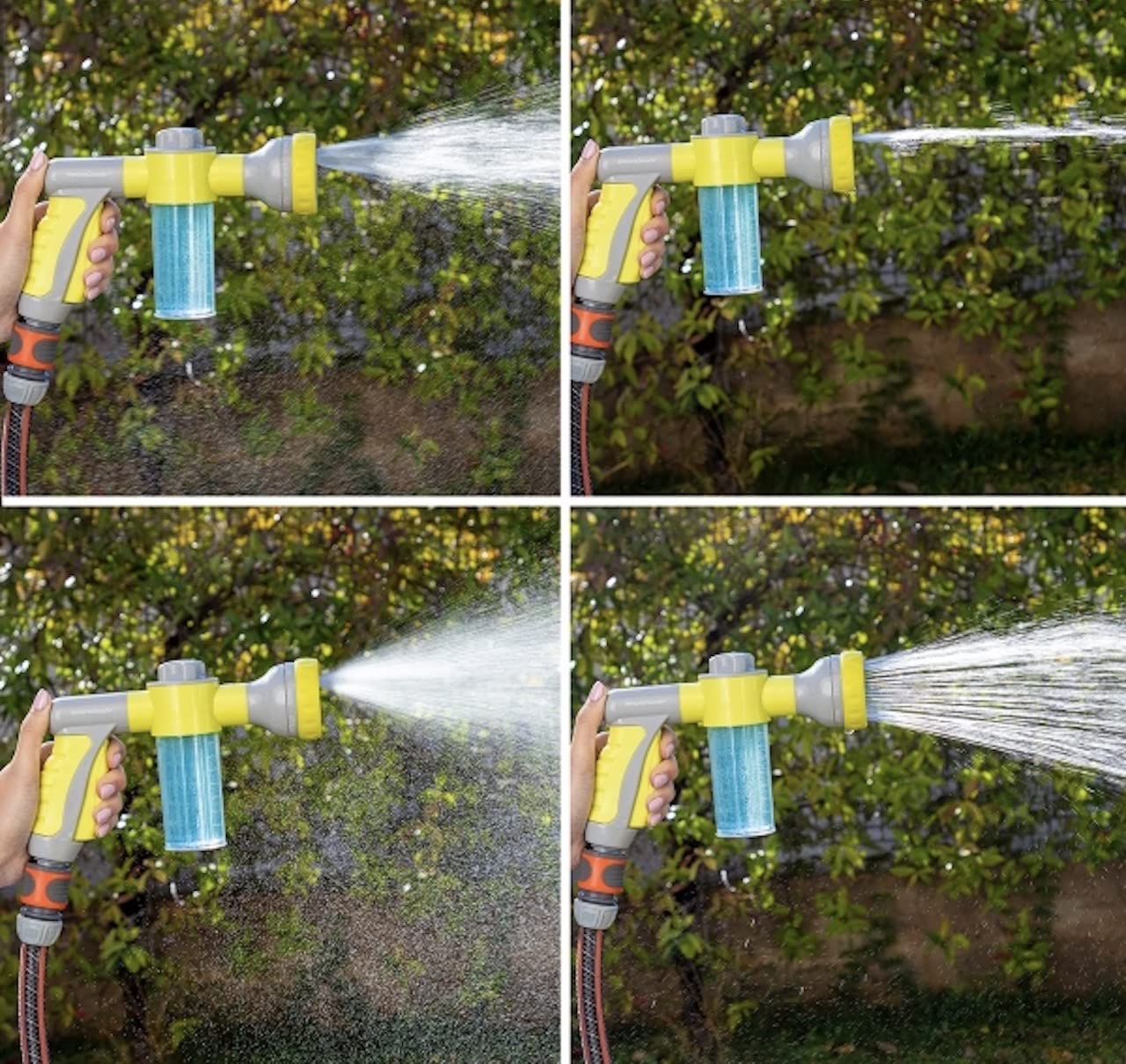 Pistola Spray Acqua Giardino Portable Auto Lancia a Schiuma Pistola di Acqua ad Alta Pressione 3 Grade Getto Rondella dell'automobile spruzzatore di Lavaggio Utensili Vetture (Color : Yellow)