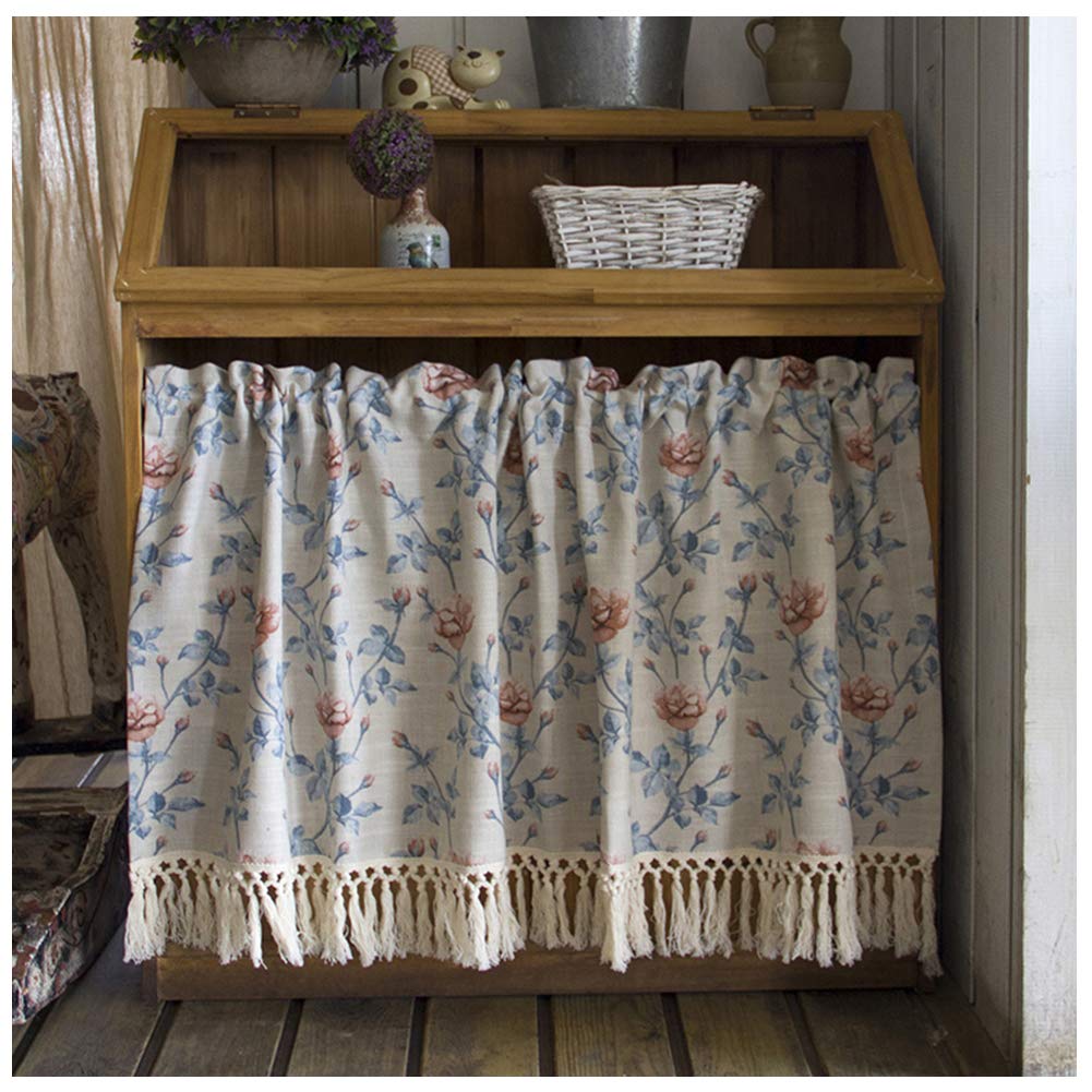 Rideau de séparation vintage imprimé pour placard et cuisine W200xH60cm