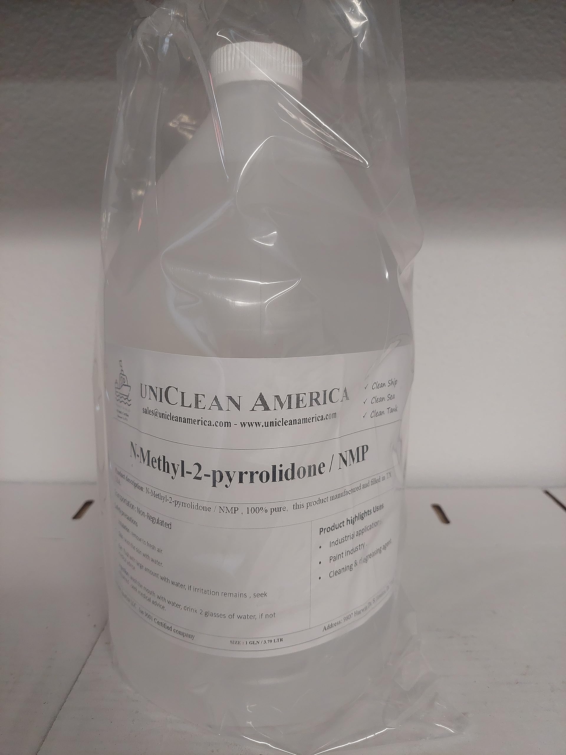 NMP - N-Methyl-2-pyrrolidone Solvent - Made in USA - Size: 2 gallons