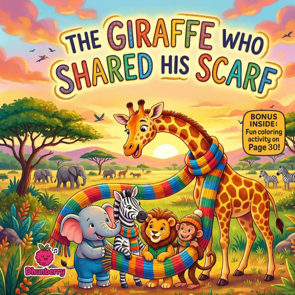 The Giraffe Who Shared His Scarf: A Sweet Rhyming Picture Book About Kindness, Sharing, and Helping Friends