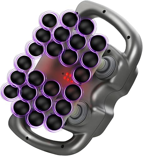 Pistola de masaje de 24 Haed, pistola de masaje de tejido profundo con 9 modos, 99 intensidades, pistolas de masaje silenciosas de múltiples cabezas
