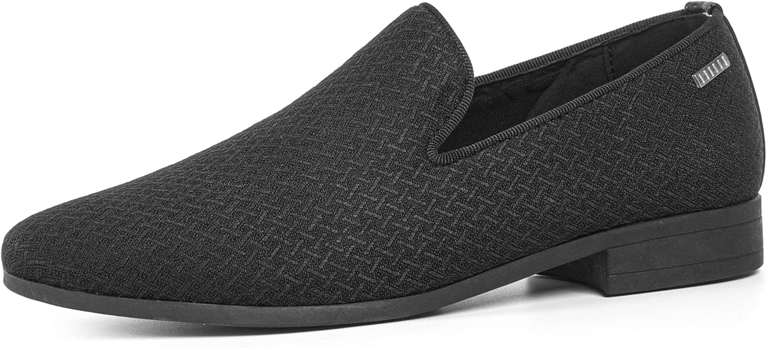 ALLY UNION MAKE FORCE Mens Loafers Dress Slip on Party Wedding Penny Smoking Shoes