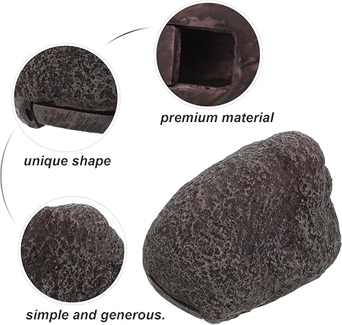 Miniatura 5 de Ocultar una llave de piedra al aire libre, ocultador de llave de roca falsa, llavero secreto para puerta de repuesto exterior, caja de llaves de