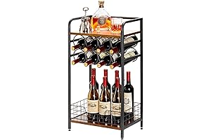 Small Corner Mini Wine Bar Cabinet 3-Tier