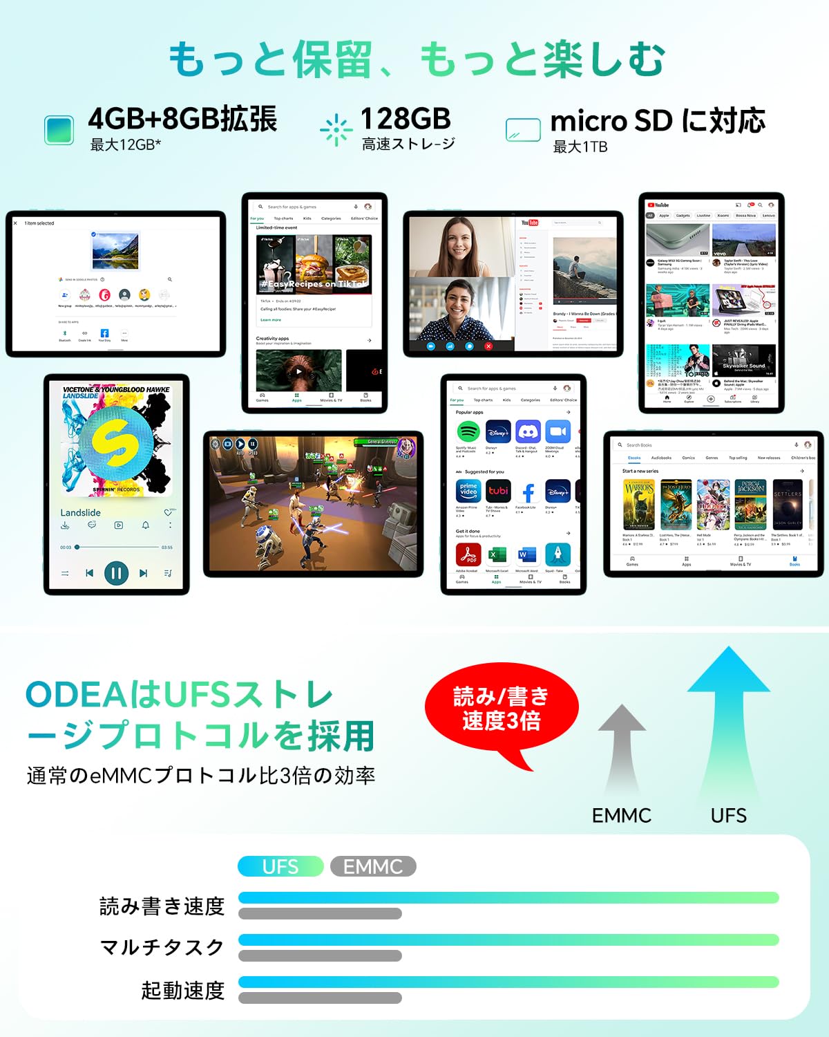 Amazon.co.jp: 【タブレット10インチ Android 15】ODEA A10 タブレット