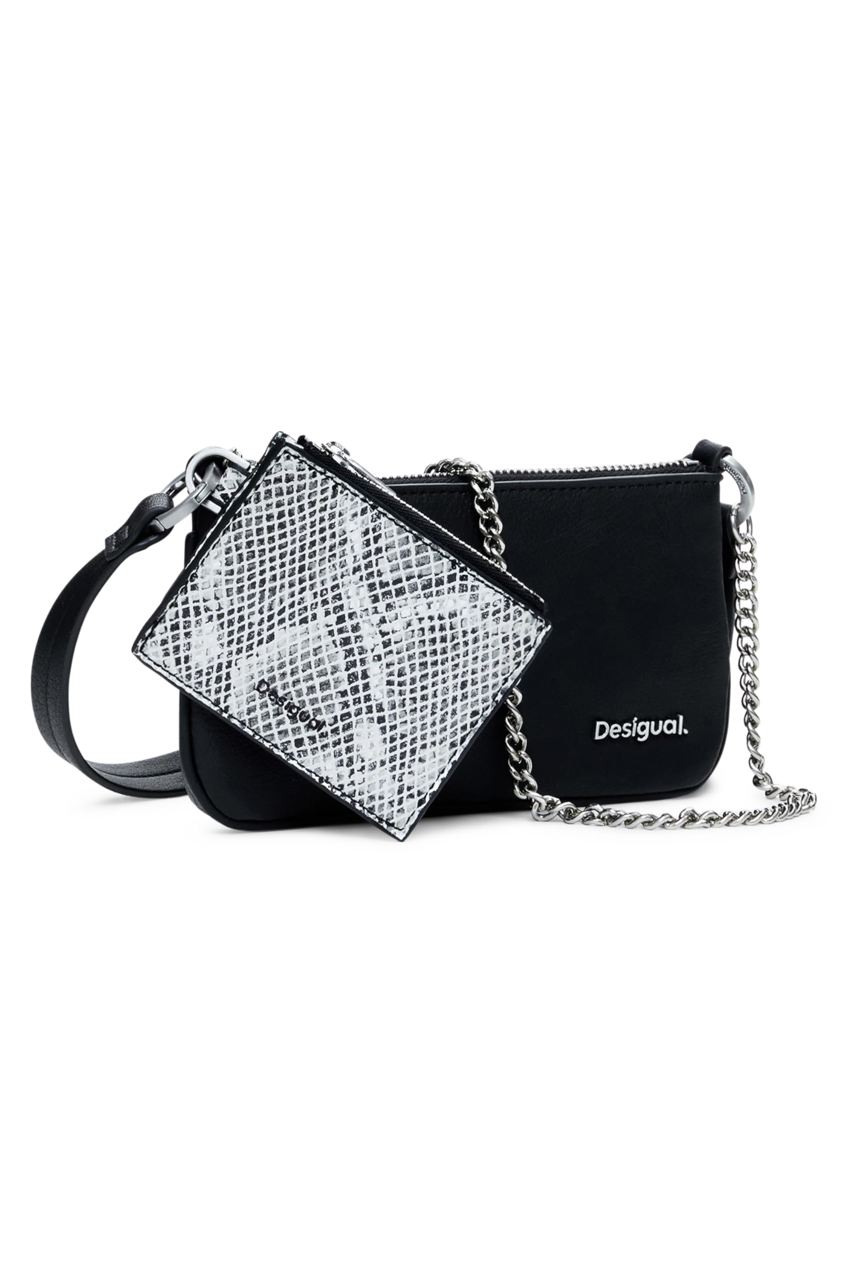 Desigual cross body bag Delta Leda Black Snake Mone Mariona Crossbody Bag Black