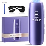 Laser Hair Removal with 5℃ Ice Cooling, Painless IPL Laser Hair Removal Device for Women & Men, 999,999 Flashes, 5 Levels, 2 Modes, Permanent At-Home Hair Removal for Face & Body, with 3 in 1 Set
