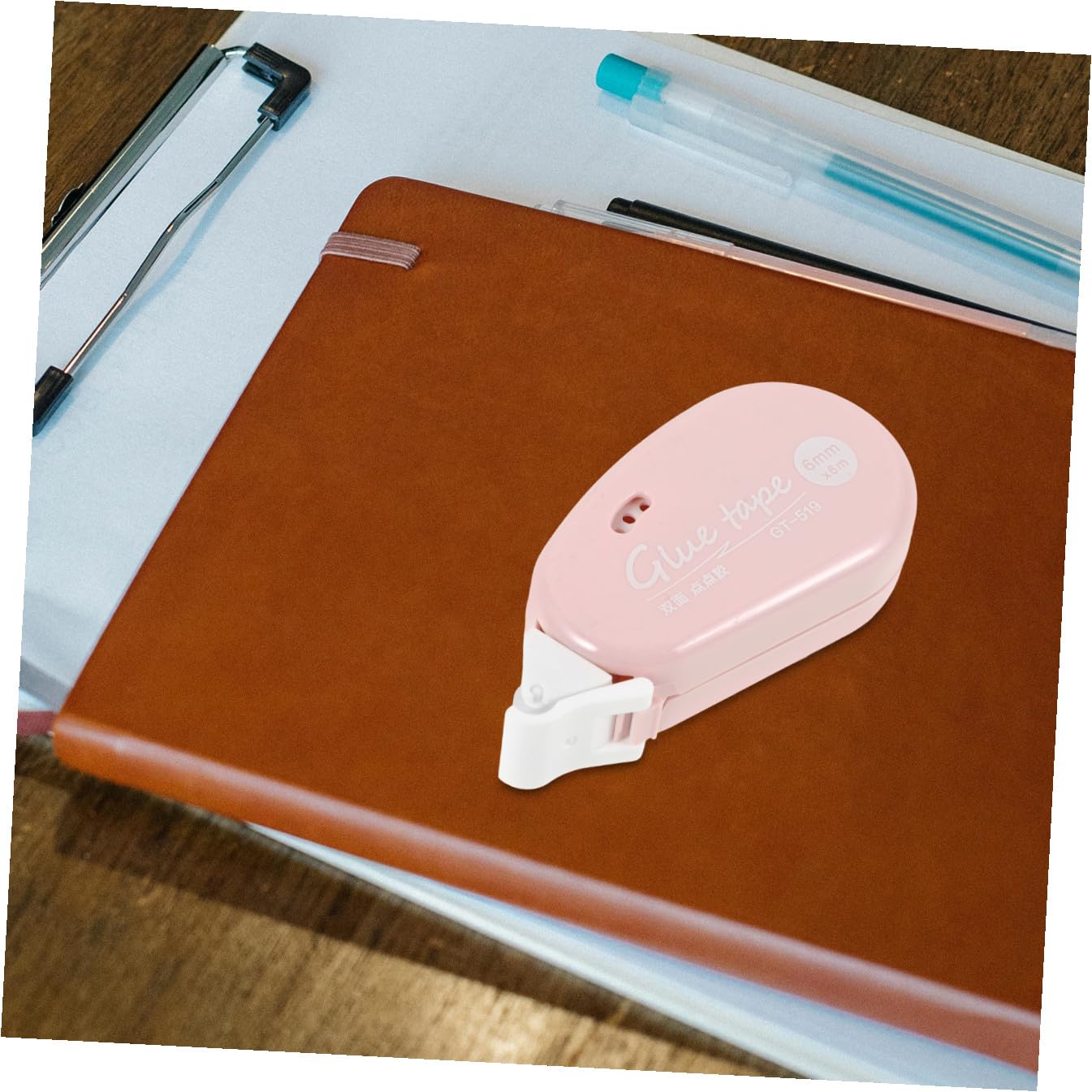 VILLCASE 20piezas Rodillo De Cinta Adhesiva Doble Cara Alta Viscosidad para Manualidades y Scrapbooking Transparente Fácil De Usar Suministros De Oficina y Hogar