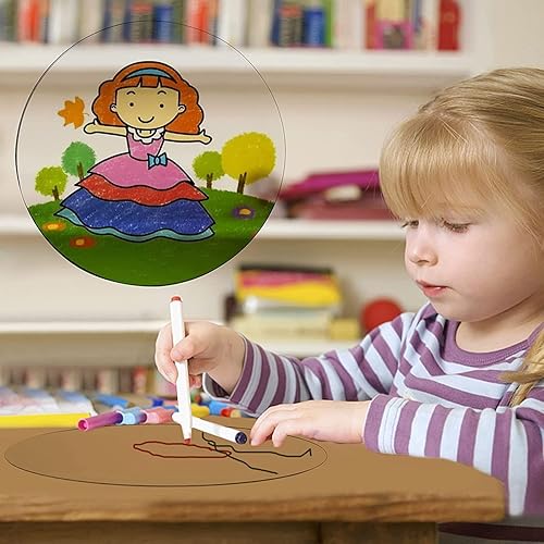 Miniatura 7 de DARENYI 5 piezas de disco de plexiglás acrílico transparente paneles de acrílico de plexiglás transparente de 8 pulgadas de diámetro 007 pies de