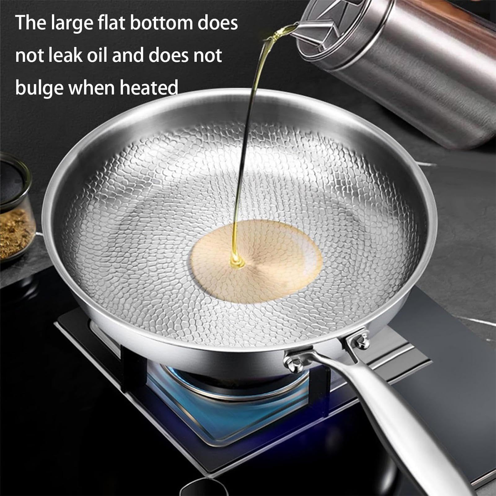 Générique Titan Campingpfanne mit Deckel, ultraleichte Grillpfanne, langlebiges & hitzebeständiges Kochgeschirr, Outdoorhelfer im modernen Design | Wohnküche