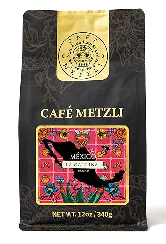 Café Metzli: Café Mexicano Especialidad - "La Catrina" (Blend) Café molido 12oz