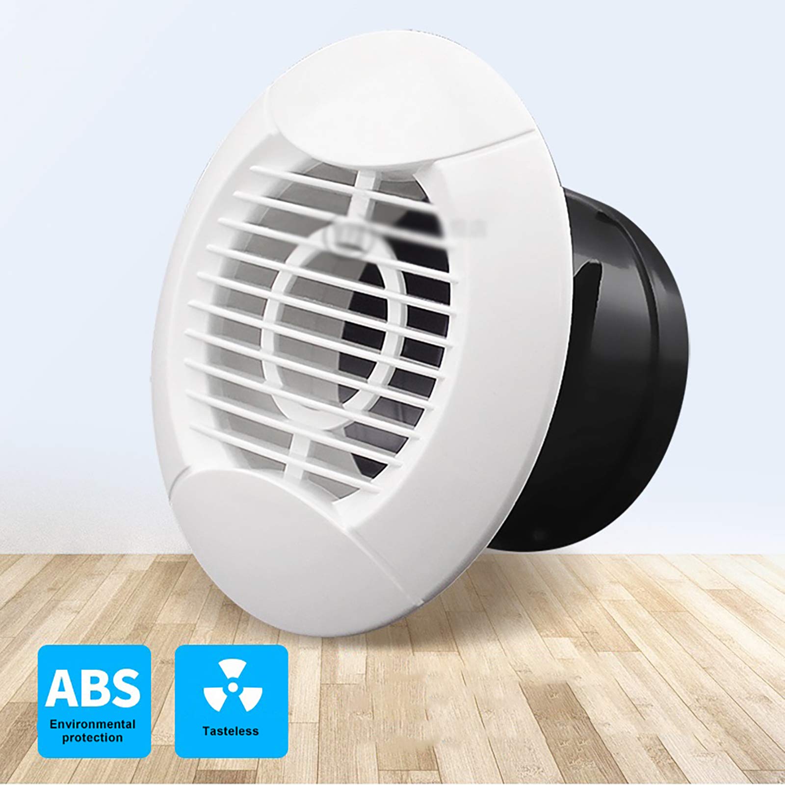 QWEASDF Abiti Rotonda Air Spat Addens ABS Vobinatura Diamidioso Vent Cover Bianco Condizionatore Bianco Outlet Grille Adatto per la Cucina Bagno Bedroom Office Ventilation (Ø75-200mm),200mm