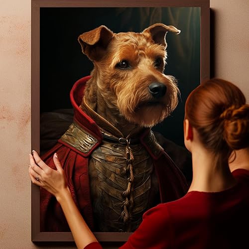 Miniatura 1031 de Thuan Chow Chow Retrato de mascota con disfraz real de perro en un disfraz retrato de perro con vestimenta Retrato medieval de mascota retrato