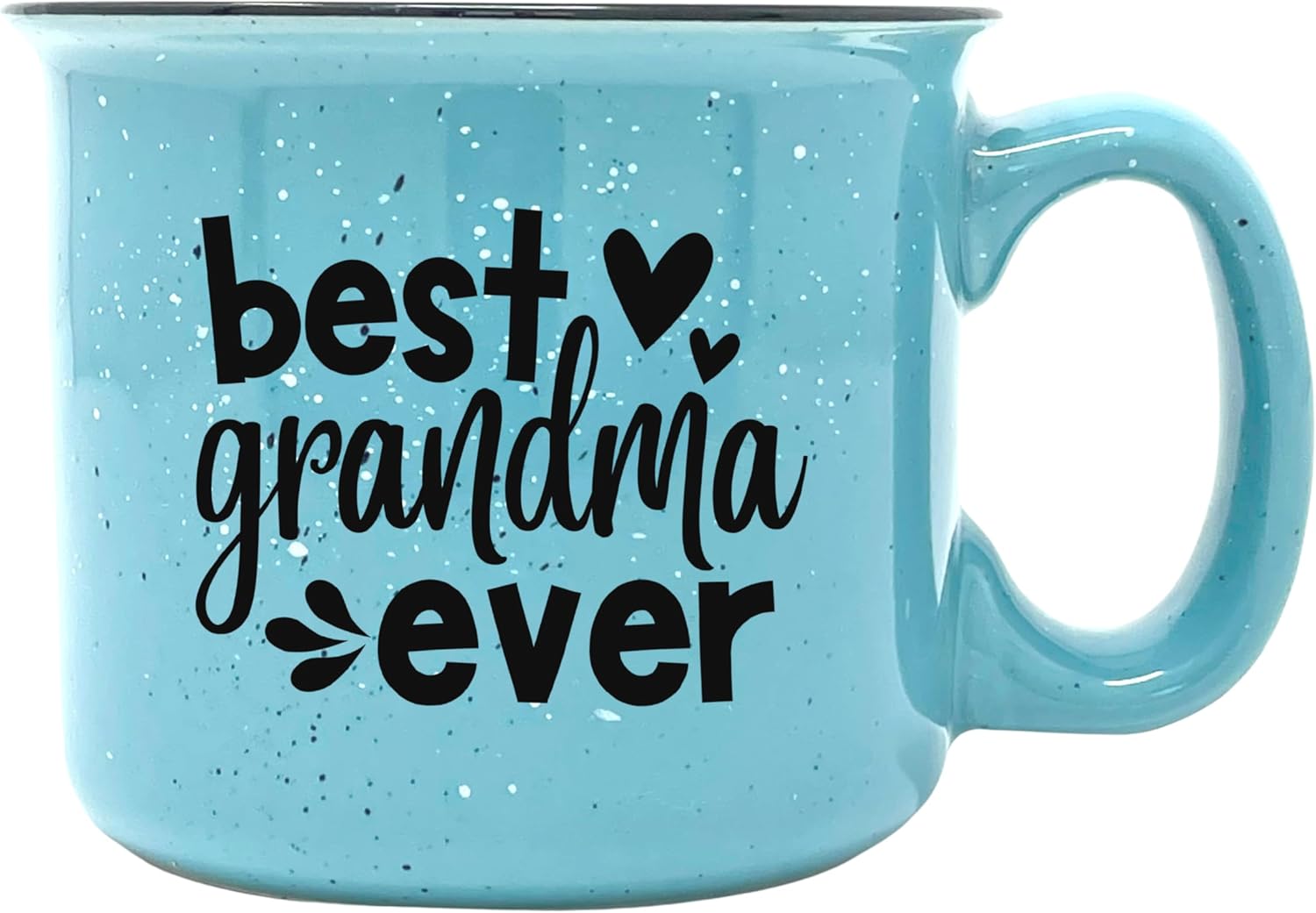 Best Grandma Ever Teal - Cute Funny 15 oz Coffee Mug - Unique Fun Gifts for Grandmother, Grandma from Grandkids - Coffee Cups & Mugs with Quotes