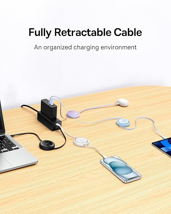 Baseus Free2Pull Retractable Charing Cable 100W by Baseus - Used condition - Image 5