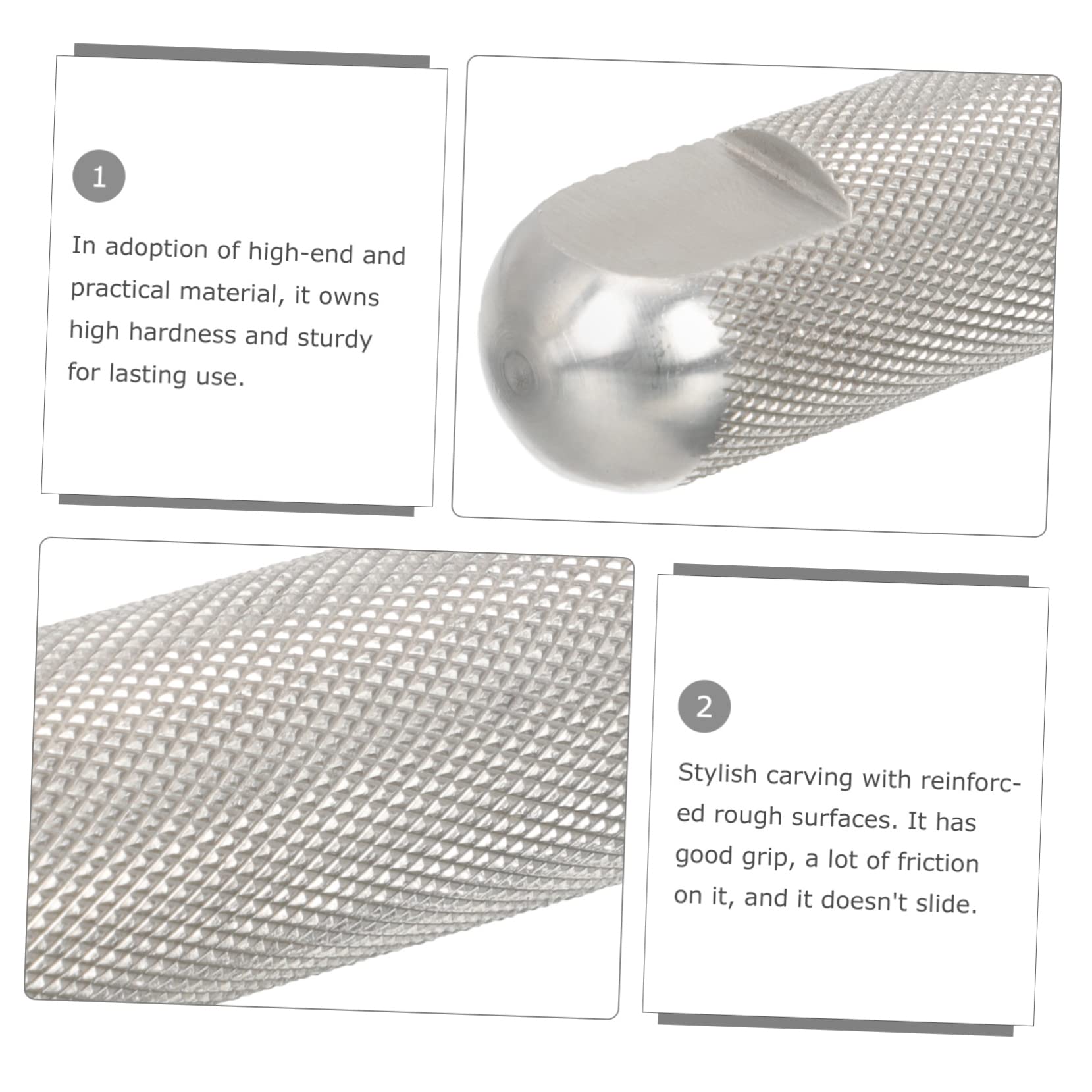 SUPVOX 1pair Stainless Steel Bike Pegs for Mountain and Road Durable Cycling Pedals Non-Slip Grooves Fit for Adults and Replace Old Broken Pedals