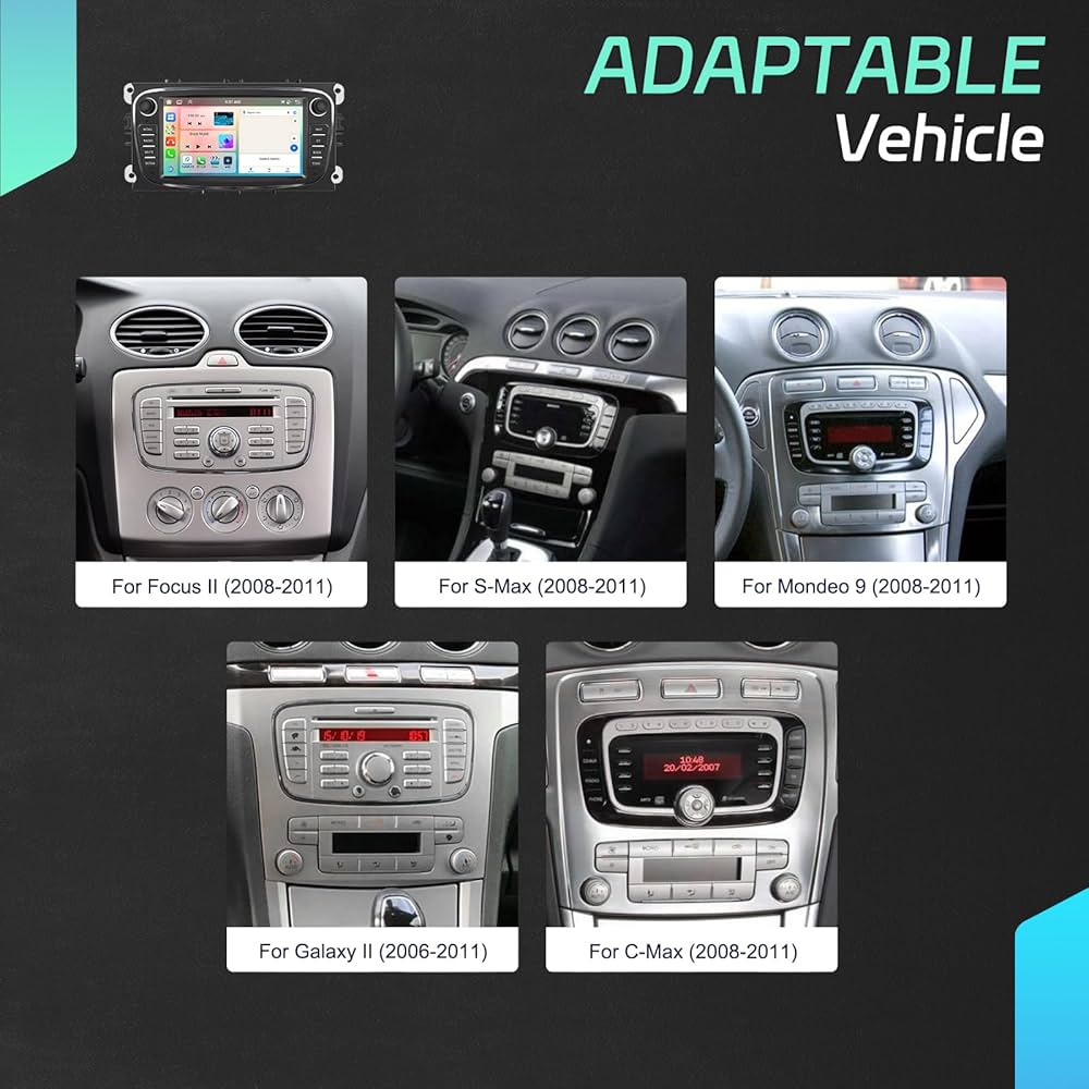 6G+128G 8 Core Wireless Carplay Android Autoradio Per Ford