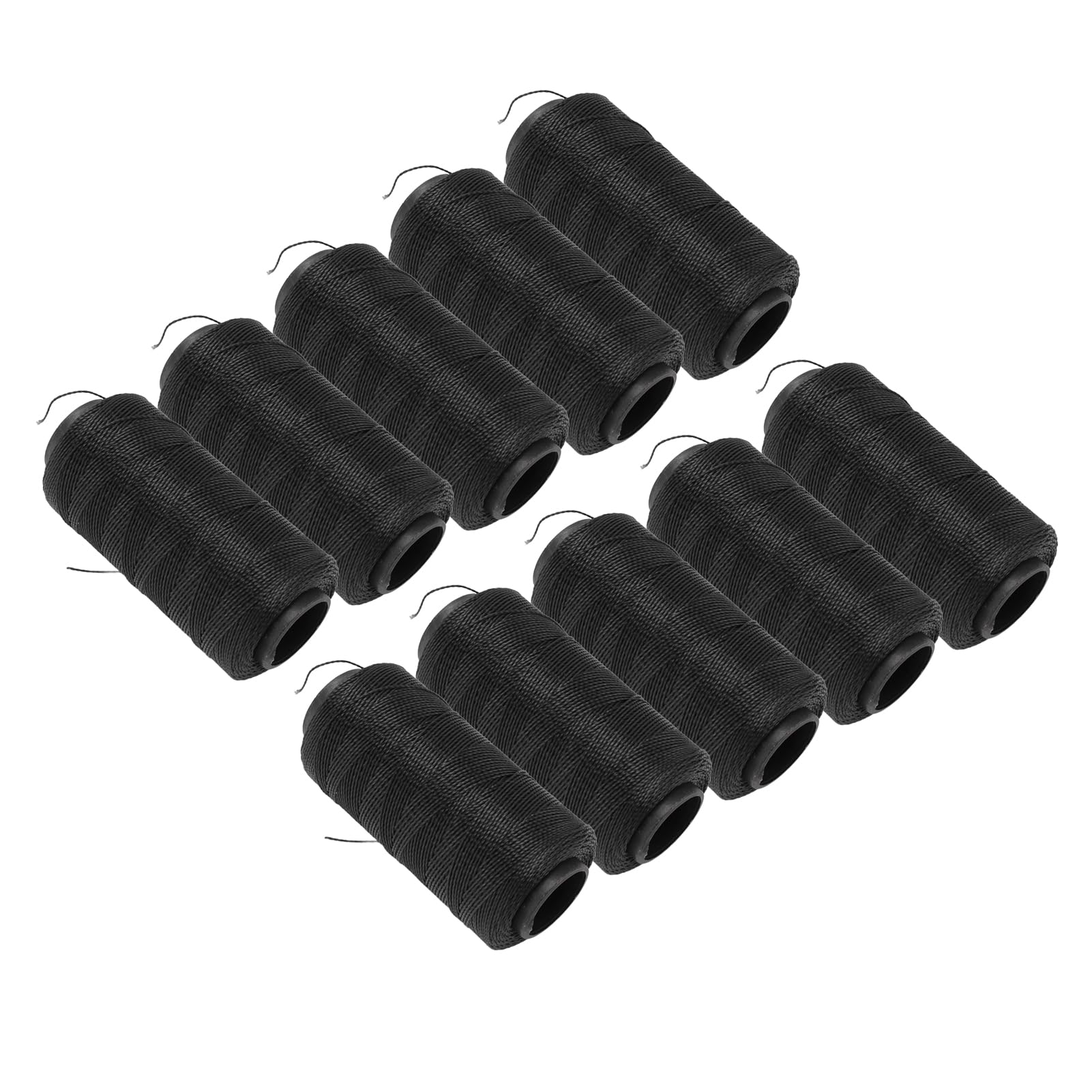 10 hilos elásticos de coser, cordón elástico, carrete elástico de corte, hilo elástico fruncido, hilo elástico negro impermeable para bordado
