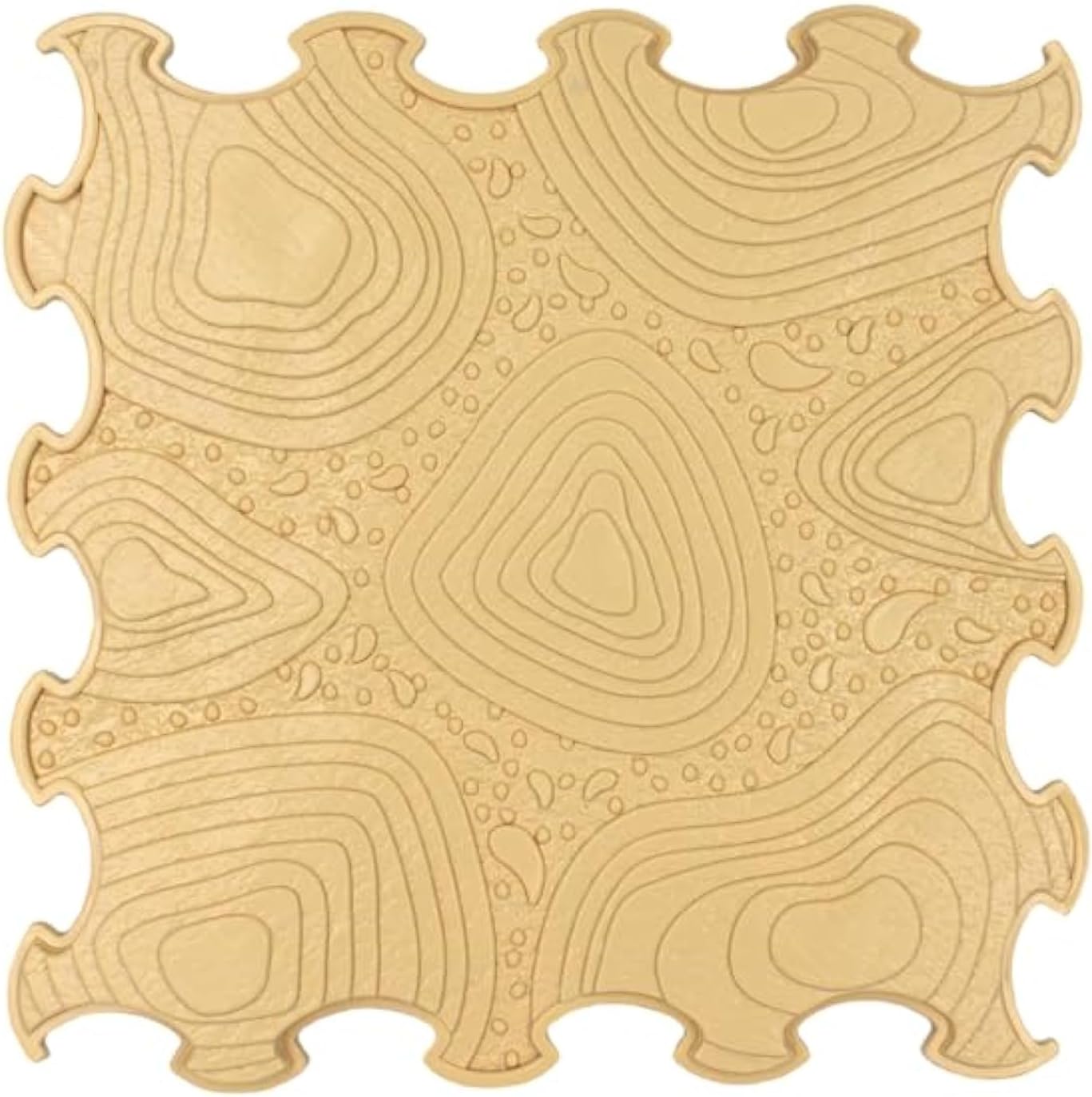 ORTOTO Premium Single Sensory Massage Mat, Puzzle mat, Orthoepedic – Manual Massage Mat (Grand Canyon- Caramel Milk)