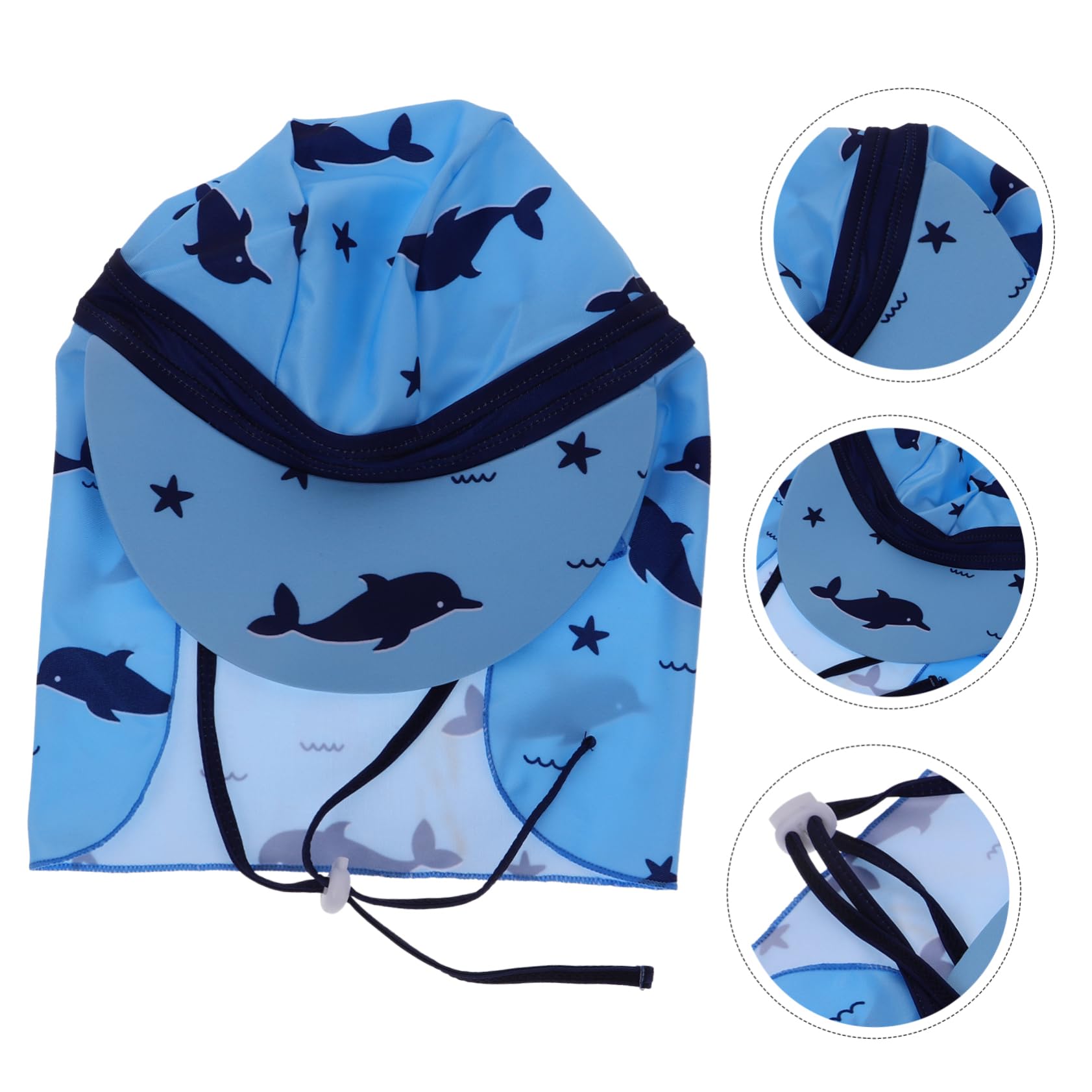 PACKOVE 3st Sonnenhut Für Lüfter Sonnenhut Kleinkind Mütze Strohhut Kindersonnenbrille Jungen Fäustlinge Neugeboren Babymütze Fischerhut Fisch Stirnband Polyester Blue