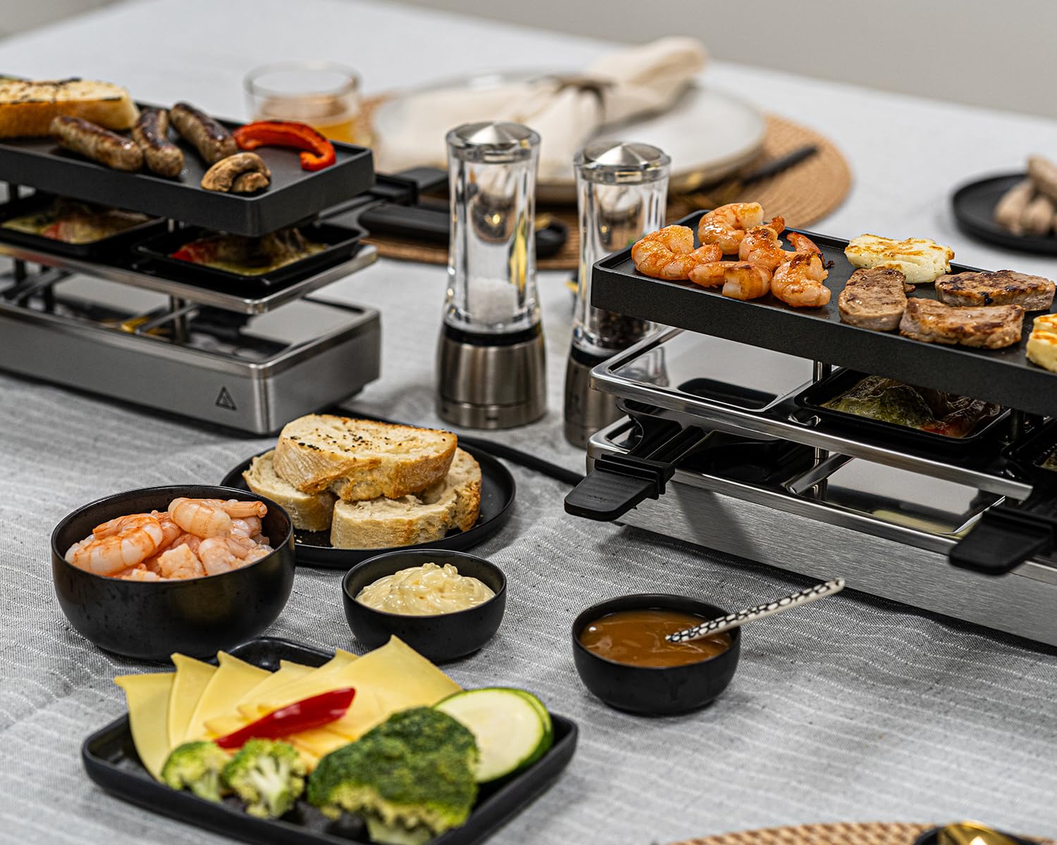 ROMMELSBACHER RC 1600 Raclette-Grill Tischgrill 1460 W silber