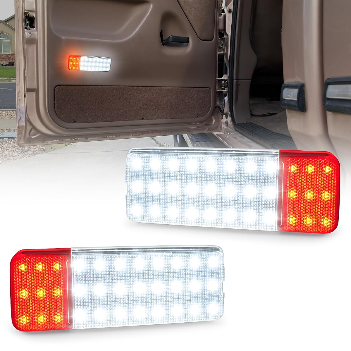 NEIFILES LED Interior Door Panel Lights Reflector Courtesy Light Compatible