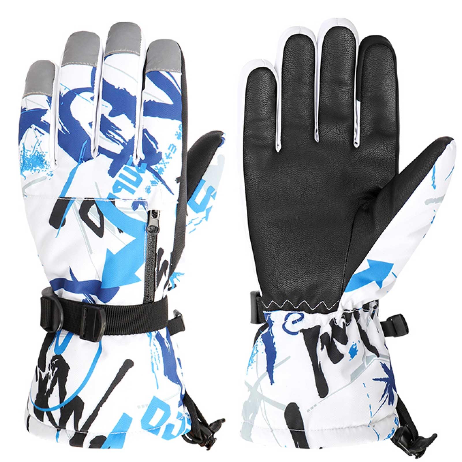 Azarxis Kids Snow Ski Gloves, Waterproof Winter Mittens for Boys Girls