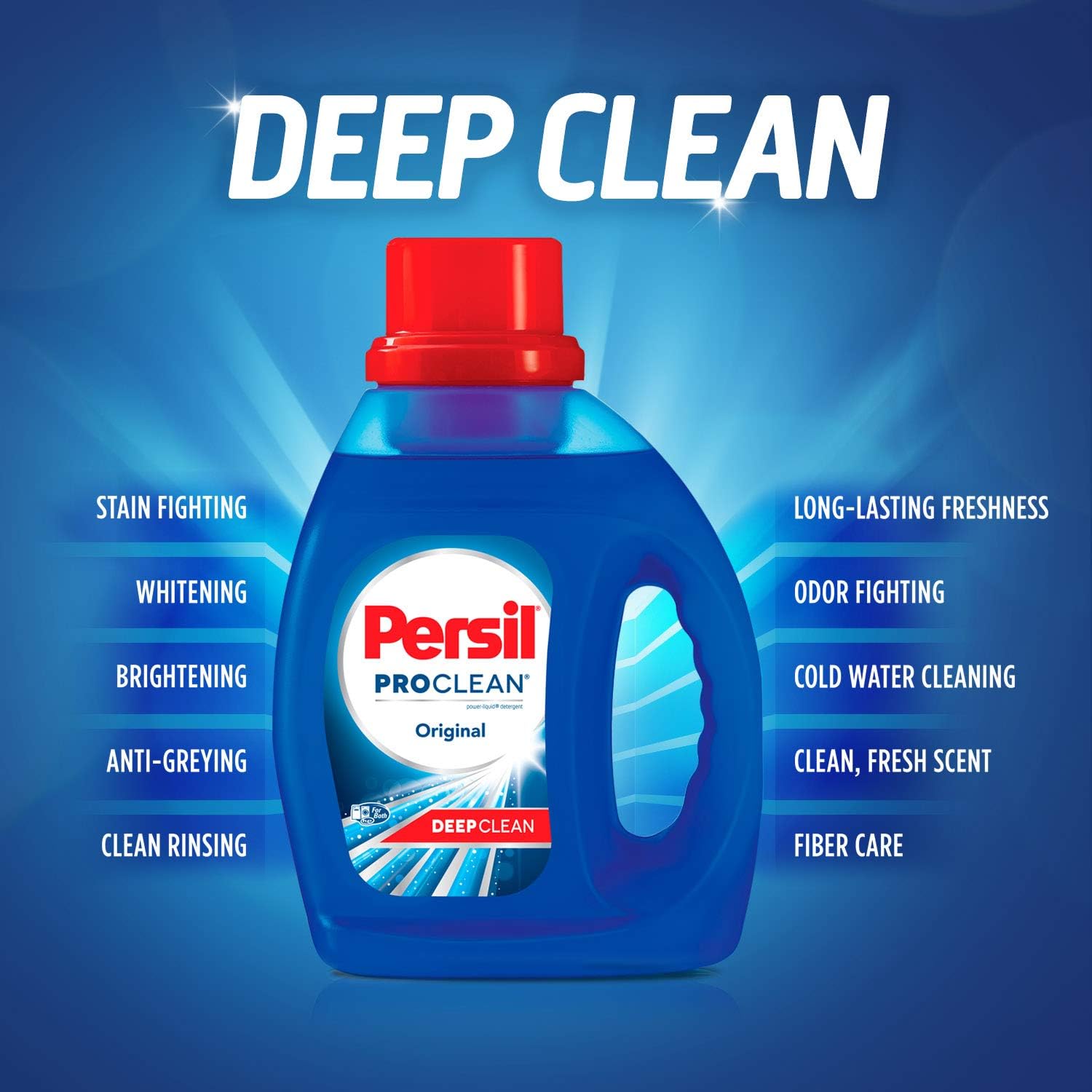 Graphic highlighting deep clean features of Persil ProClean